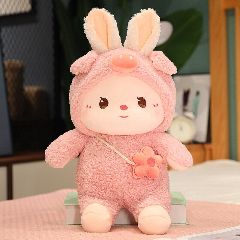 Kawaii Dressed Fluffy Bunny Plushie-Kawaii Dream