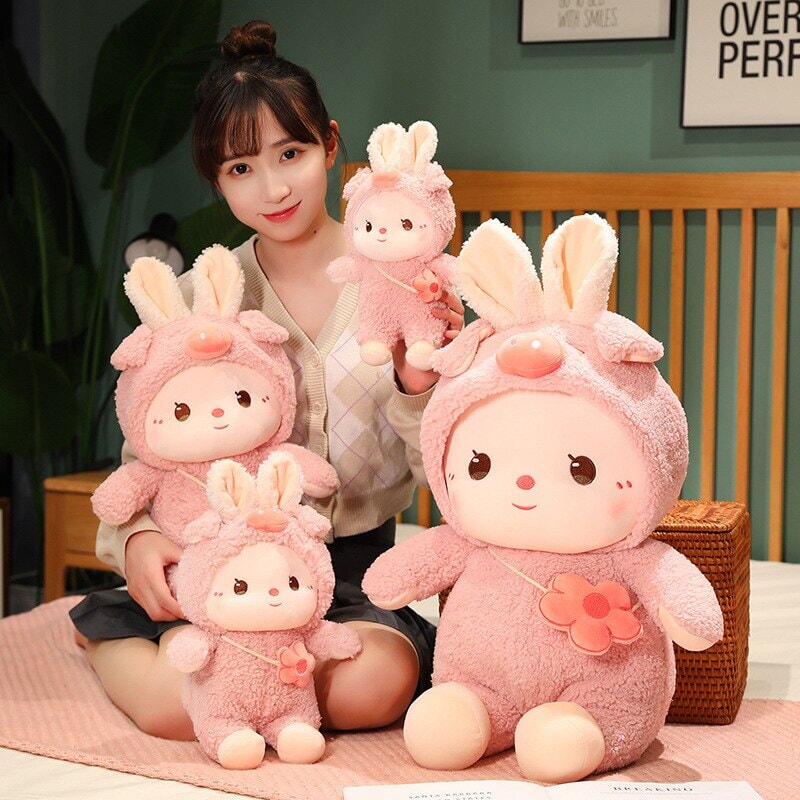 Kawaii Dressed Fluffy Bunny Plushie-Kawaii Dream