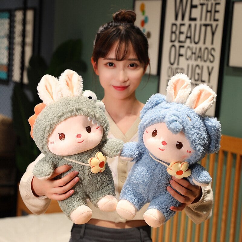 Kawaii Dressed Fluffy Bunny Plushie-Kawaii Dream