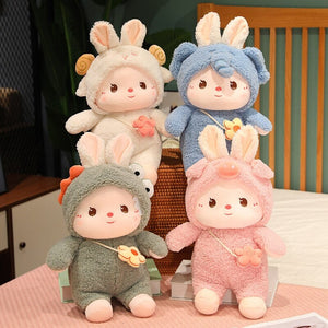 Kawaii Dressed Fluffy Bunny Plushie-Kawaii Dream