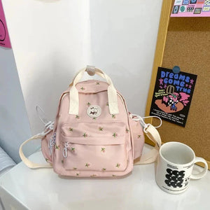 Kawaii Floral Bunny Petite Small Backpack-Kawaii Dream