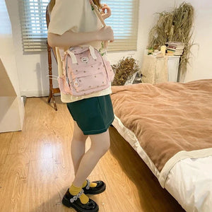 Kawaii Floral Bunny Petite Small Backpack-Kawaii Dream