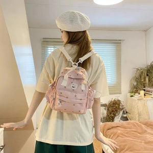 Kawaii Floral Bunny Petite Small Backpack-Kawaii Dream