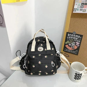 Kawaii Floral Bunny Petite Small Backpack-Kawaii Dream