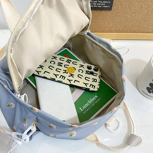 Kawaii Floral Bunny Petite Small Backpack-Kawaii Dream