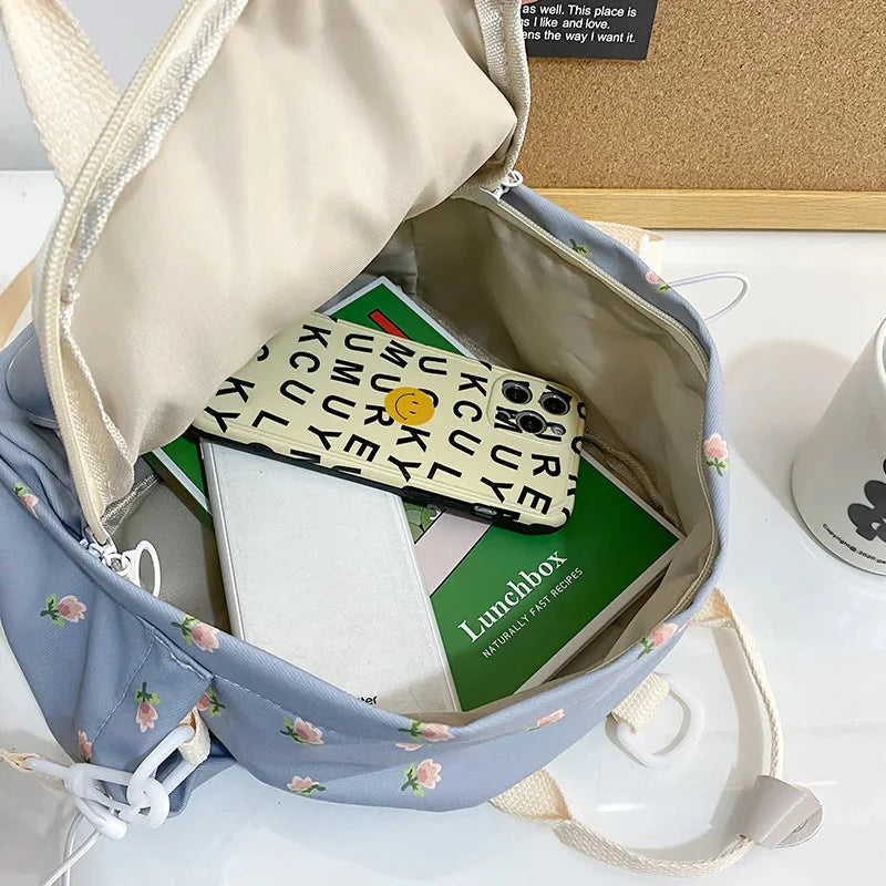 Kawaii Floral Bunny Petite Small Backpack-Kawaii Dream