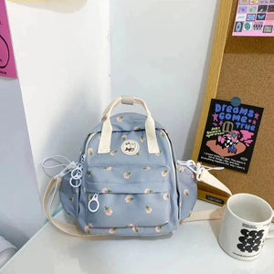 Kawaii Floral Bunny Petite Small Backpack-Kawaii Dream