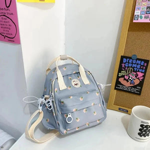 Kawaii Floral Bunny Petite Small Backpack-Kawaii Dream