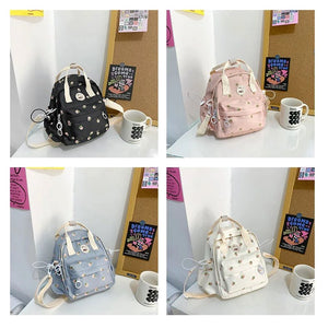 Kawaii Floral Bunny Petite Small Backpack-Kawaii Dream