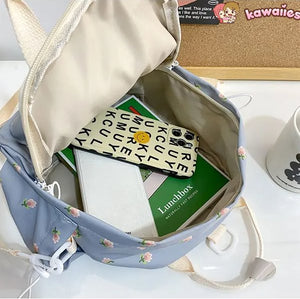 Kawaii Floral Bunny Petite Small Backpack-Kawaii Dream