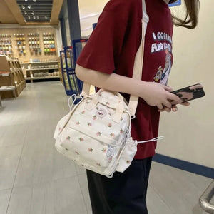 Kawaii Floral Bunny Petite Small Backpack-Kawaii Dream