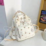 Kawaii Floral Bunny Petite Small Backpack-Kawaii Dream