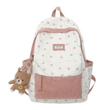 Kawaii Floral Two-tone Backpack-Kawaii Dream