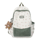 Kawaii Floral Two-tone Backpack-Kawaii Dream