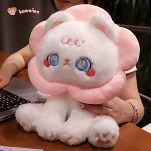 Kawaii Flower Black White Cat Plushies-Kawaii Dream