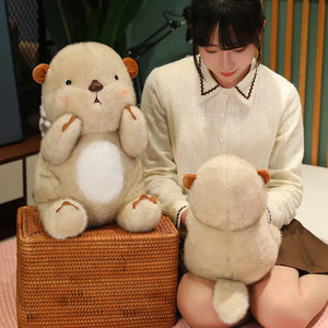 Kawaii Fluffy Blushing Otter Plushie-Kawaii Dream