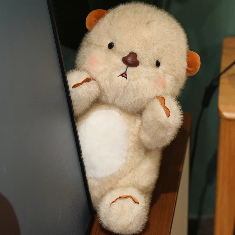Kawaii Fluffy Blushing Otter Plushie-Kawaii Dream