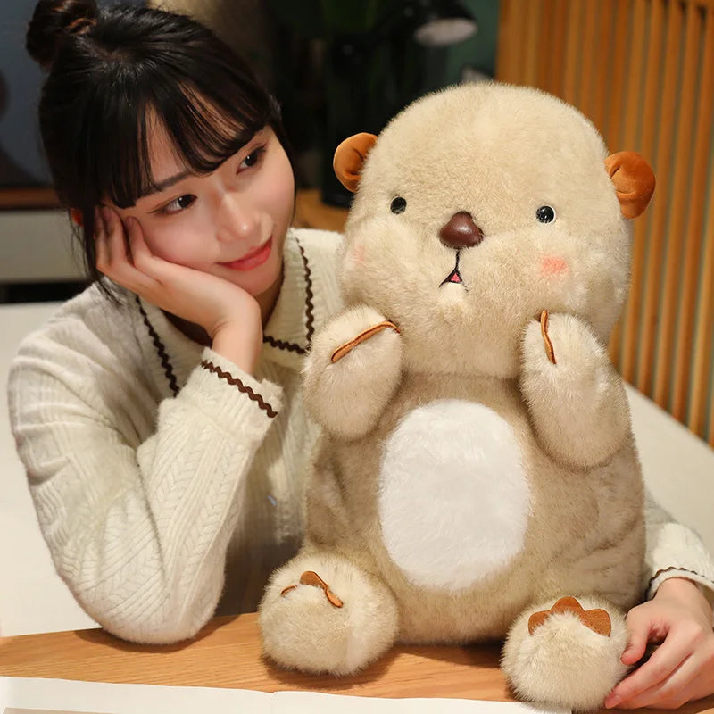 Kawaii Fluffy Blushing Otter Plushie-Kawaii Dream