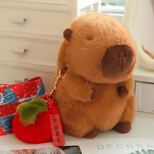 Kawaii Fluffy Capybara Plushies with Strap-Kawaii Dream