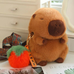 Kawaii Fluffy Capybara Plushies with Strap-Kawaii Dream