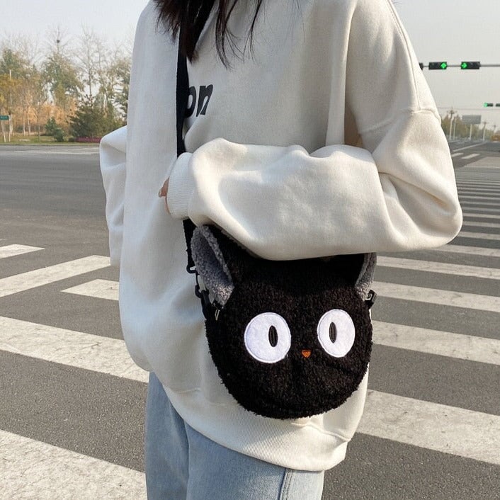 Kawaii Fluffy Cat Sheep Dog Shoulder Bag-Kawaii Dream