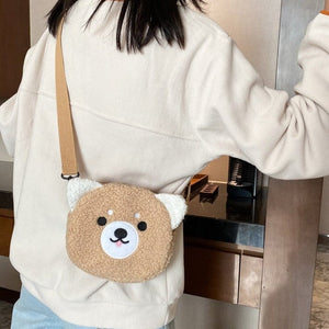Kawaii Fluffy Cat Sheep Dog Shoulder Bag-Kawaii Dream