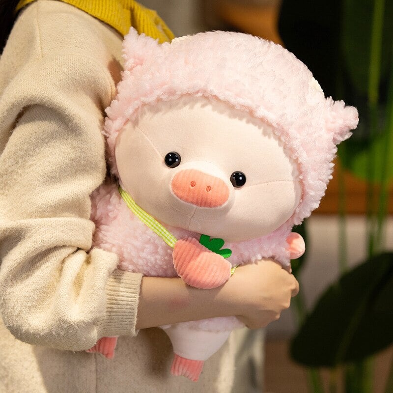 Kawaii Fluffy Cosplay Piggy Plushies-Kawaii Dream