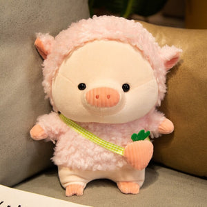 Kawaii Fluffy Cosplay Piggy Plushies-Kawaii Dream