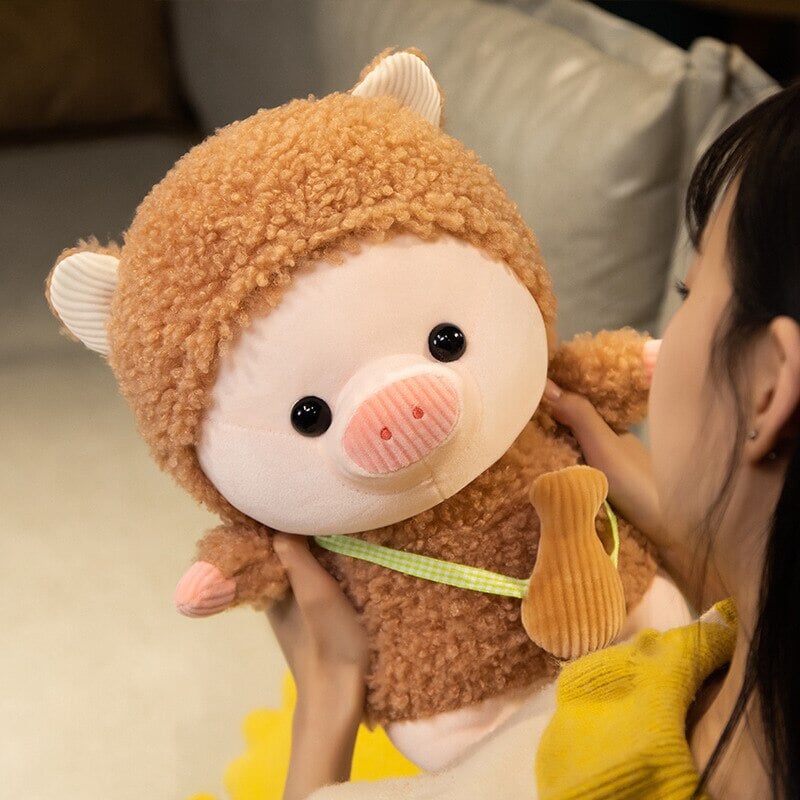Kawaii Fluffy Cosplay Piggy Plushies-Kawaii Dream
