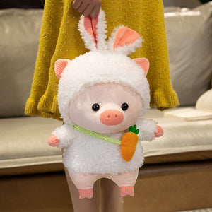Kawaii Fluffy Cosplay Piggy Plushies-Kawaii Dream