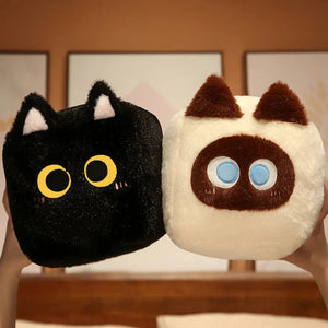 Kawaii Fluffy Cube Cat Plushie Collection-Kawaii Dream