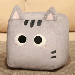 Kawaii Fluffy Cube Cat Plushie Collection-Kawaii Dream