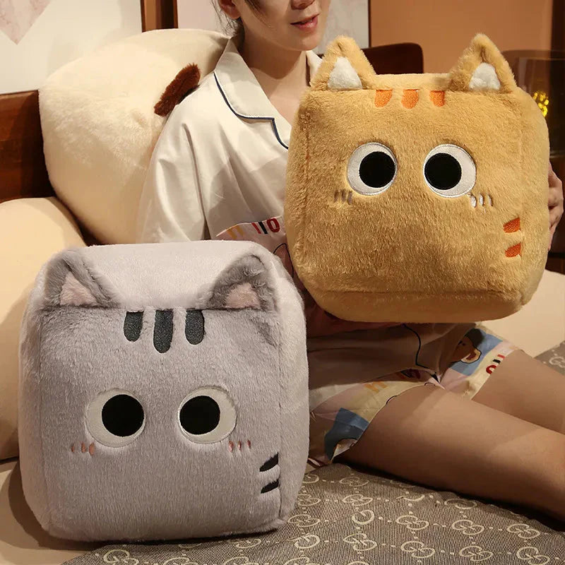Kawaii Fluffy Cube Cat Plushie Collection-Kawaii Dream