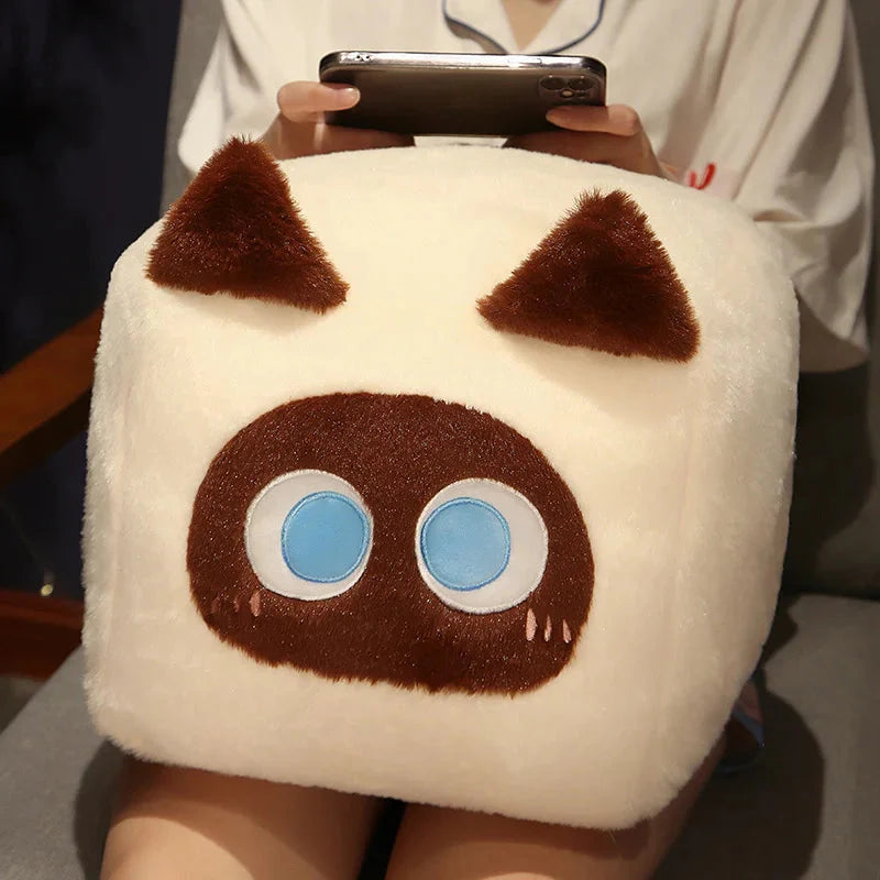 Kawaii Fluffy Cube Cat Plushie Collection-Kawaii Dream