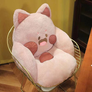 Kawaii Fluffy Fox Chair-shaped Cushions-Kawaii Dream