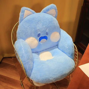 Kawaii Fluffy Fox Chair-shaped Cushions-Kawaii Dream