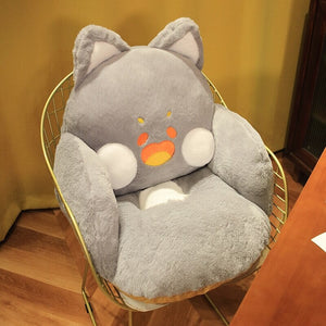 Kawaii Fluffy Fox Chair-shaped Cushions-Kawaii Dream