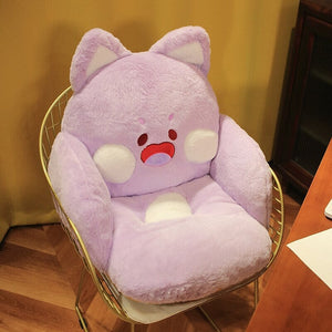 Kawaii Fluffy Fox Chair-shaped Cushions-Kawaii Dream