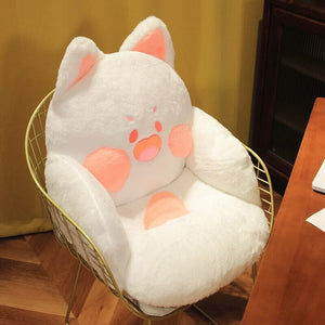 Kawaii Fluffy Fox Chair-shaped Cushions-Kawaii Dream