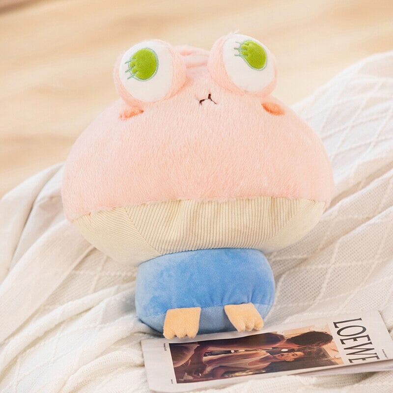 Kawaii Fluffy Mushroom Frog Family Plushies-Kawaii Dream