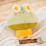 Kawaii Fluffy Mushroom Frog Family Plushies-Kawaii Dream