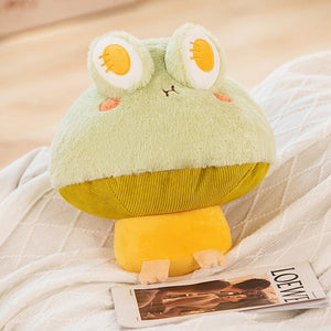 Kawaii Fluffy Mushroom Frog Family Plushies-Kawaii Dream