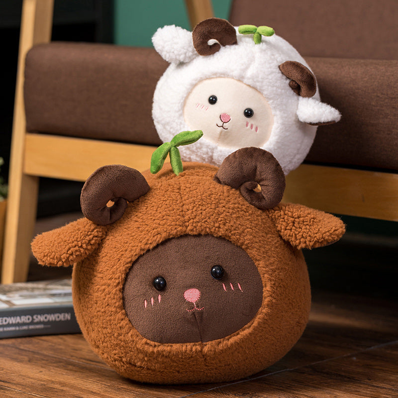 Kawaii Fluffy Sheep Goat Ram Plushie-Kawaii Dream