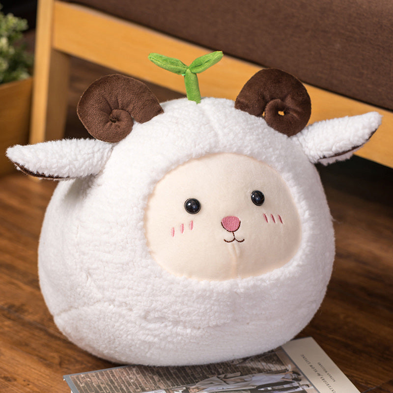 Kawaii Fluffy Sheep Goat Ram Plushie-Kawaii Dream