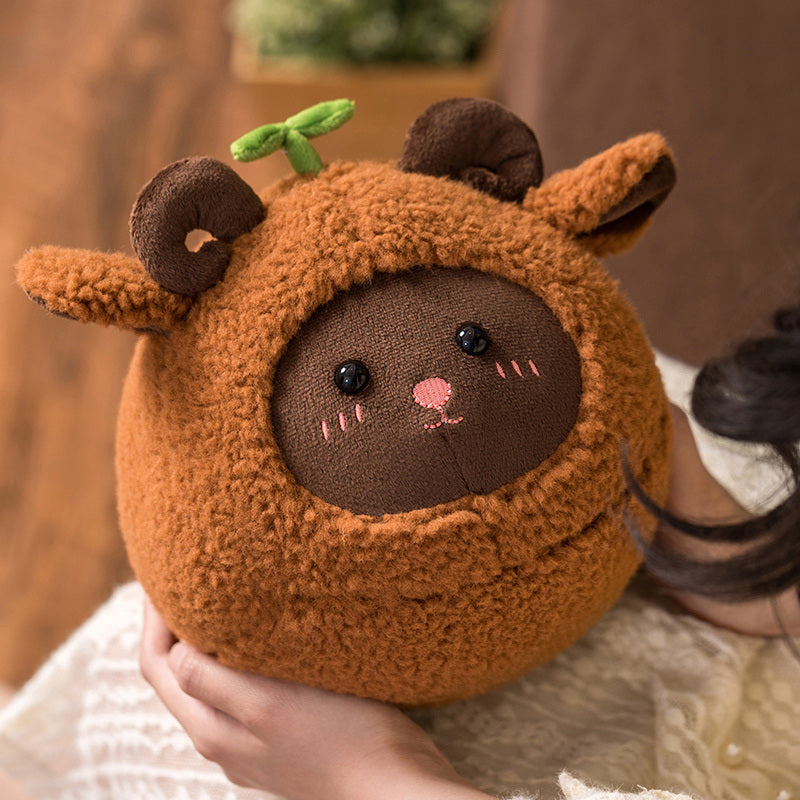 Kawaii Fluffy Sheep Goat Ram Plushie-Kawaii Dream