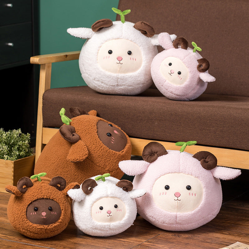 Kawaii Fluffy Sheep Goat Ram Plushie-Kawaii Dream