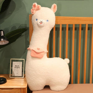 Kawaii Fluffy White Pancake Alpaca Plushie-Kawaii Dream