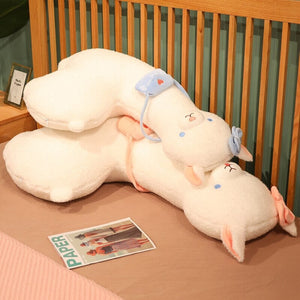 Kawaii Fluffy White Pancake Alpaca Plushie-Kawaii Dream
