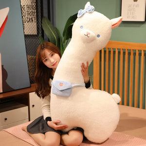 Kawaii Fluffy White Pancake Alpaca Plushie-Kawaii Dream