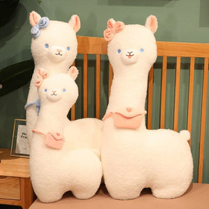 Kawaii Fluffy White Pancake Alpaca Plushie-Kawaii Dream